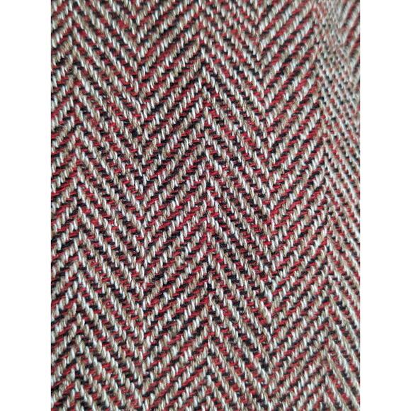 American Rag Womens Size Medium Red Tweed Suit Jacket Blazer One Button Closure - Picture 6 of 8